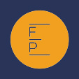 Focused Professional logo stamp orange small